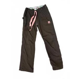 Koi Ltd Edition Brown Cargo Pants Drawstring Waist Pockets SM/Tall